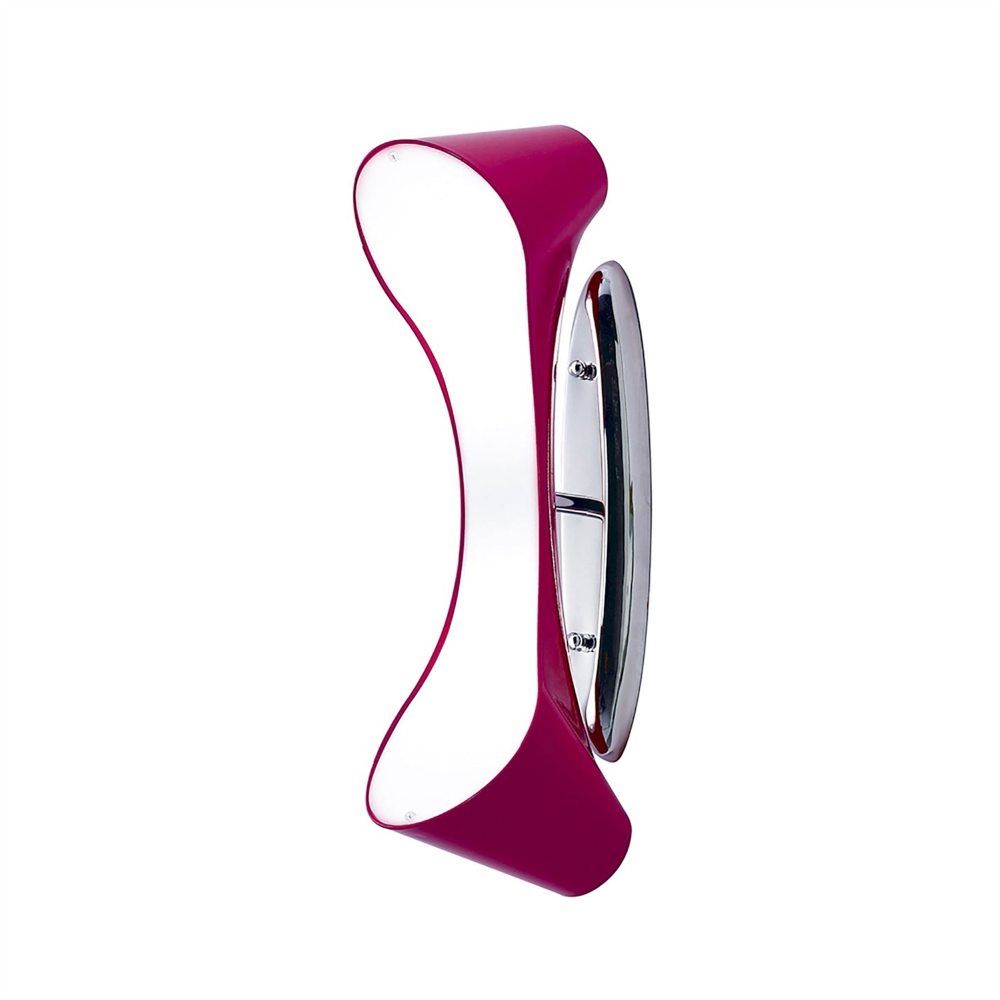 Mantra Ora Wall Light 2 Light E27, Gloss Purple/White Acrylic/Polished Chrome, CFL Lamps INCLUDED