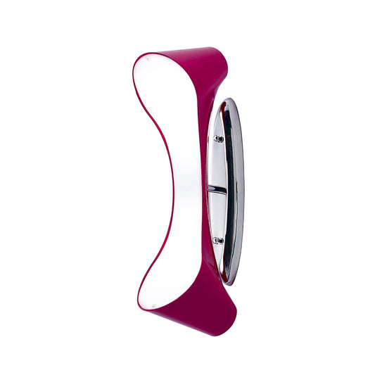 Mantra Ora Wall Light 2 Light E27, Gloss Purple/White Acrylic/Polished Chrome, CFL Lamps INCLUDED