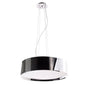 Diyas Dakota 57cm  Small 4 Light E27 Polished Chrome/Black & White Acrylic Ceiling Pendant Light Fitting