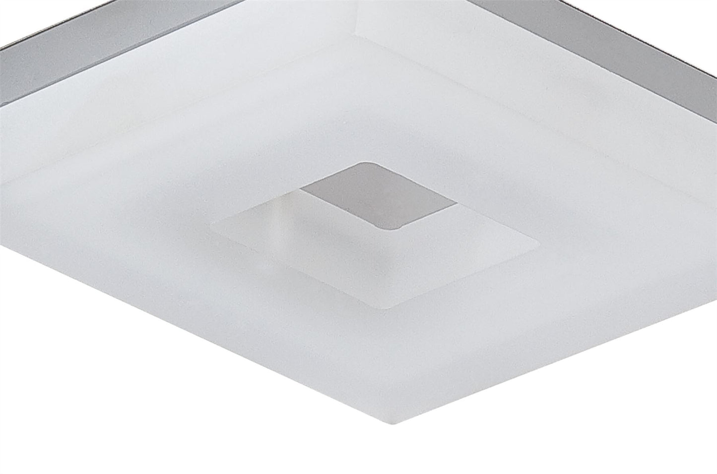 Mantra Fusion Marcel Recessed Down Light 6W LED Square 3000K IP44, 550lm, Polished Chrome/Frosted Acrylic, Cut Out: 70mm, Driver Included, 3yrs Warranty