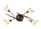 Mantra (0024 003) Florida Ceiling 4 Light E14, Brown/Black Oxide