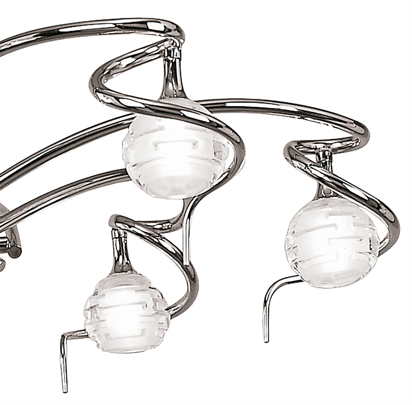Mantra M0079 Dali Telescopic Pendant Semi Flush Convertible 6 Light G9, Polished Chrome
