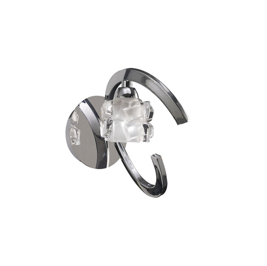 Mantra Ice Wall Light Switched 1 Light G9 ECO, Polished Chrome