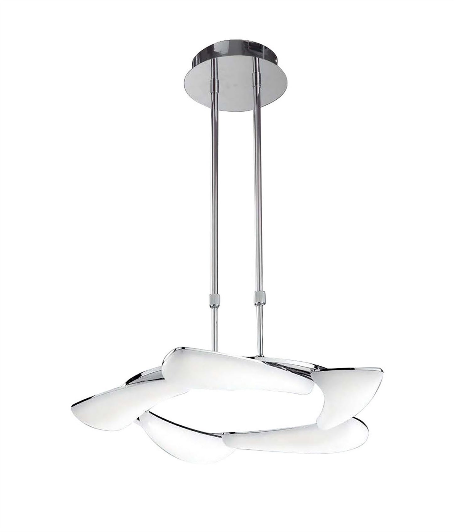 Mantra Mistral LED M3801 Mistral Telescopic 30W LED Round 3000K, 2700lm, Polished Chrome/Frosted Acrylic, 3yrs Warranty - M3801 Ceiling