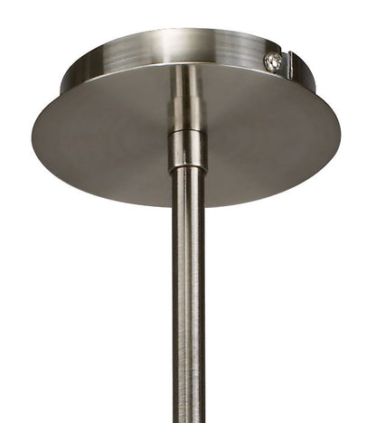 Mantra Alaska GU10 49cm Pendant Convertible To Semi Flush 4 Light L1/SGU10, Satin Nickel, CFL Lamps INCLUDED