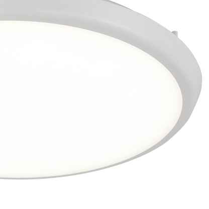 Mantra Fusion Aneto Ceiling Light, 40cm Round, 24W LED 4000K, 2500lm, IP65, White, 3yrs Warranty