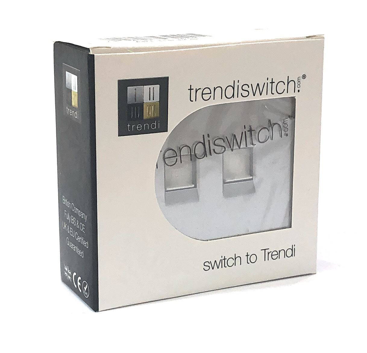 Trendi  Telephone Socket + RJ45 Cat 5e & Cat 6 PC Socket Silver ART-TLP+PCSI