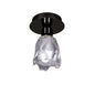 Mantra Amel 12cm Ceiling 1 Light L1/SGU10, Black Chrome, CFL Lamps INCLUDED
