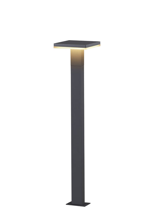 Mantra Fusion Tignes Pillar Lamp, 10W LED, 3000K, 700lm, IP54, Anthracite, 3yrs Warranty