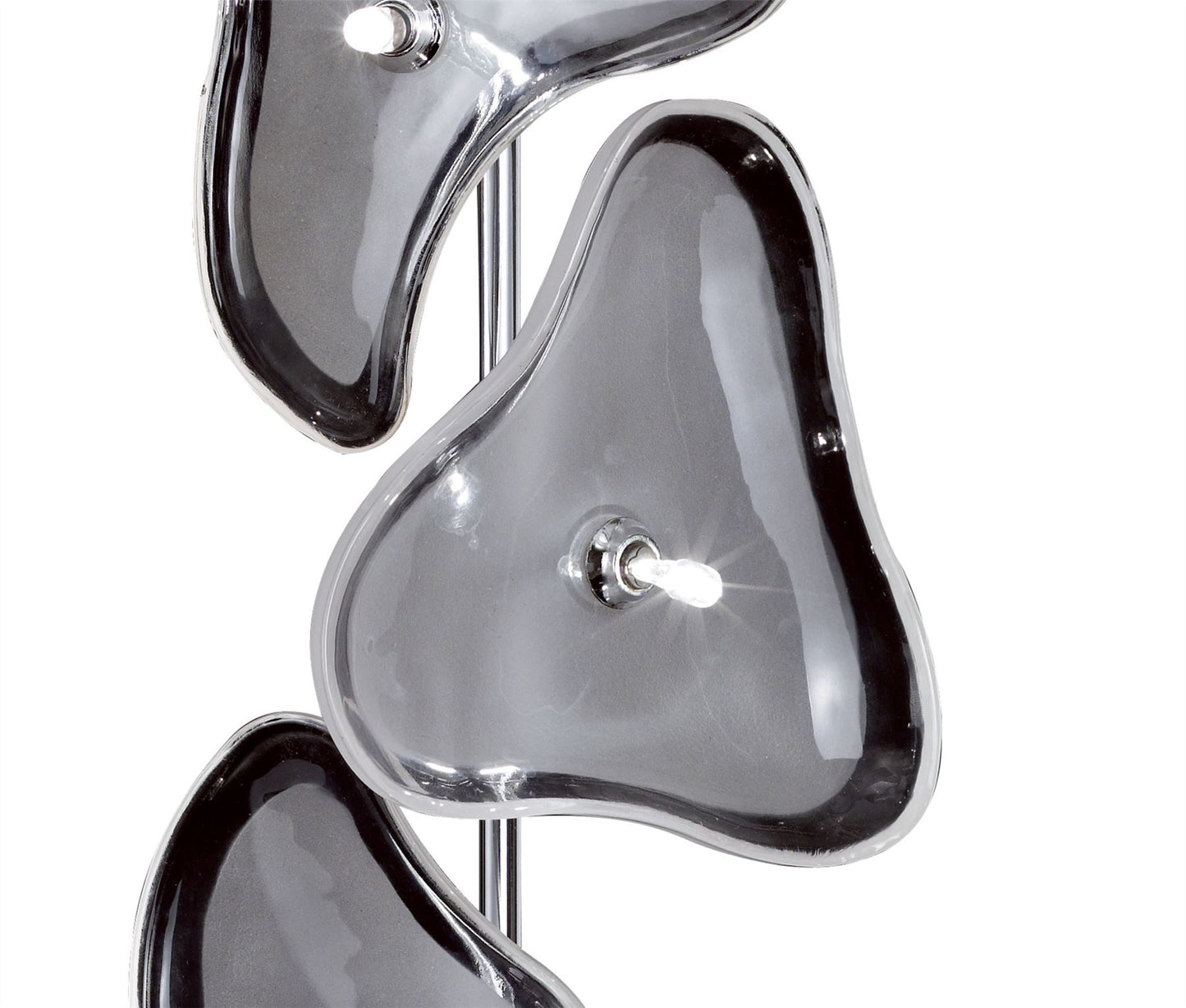 Mantra Otto Table Lamp 3 Light G4, Polished Chrome/Frosted Glass, NOT LED/CFL Compatible