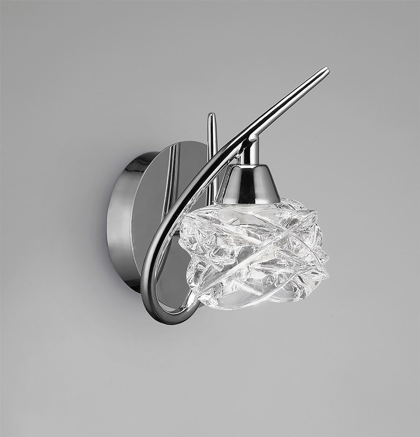 Mantra Maremagnum Wall Light Switched 1 Light G9, Polished Chrome