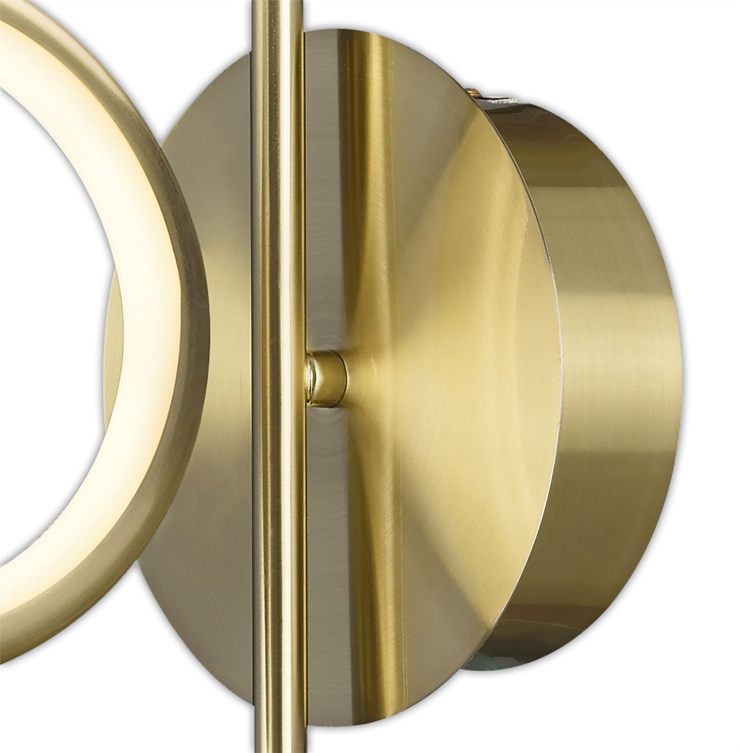 Mantra Olimpia Wall Light, 8W LED, 3000K, 600lm, IP20, Satin Gold, 3yrs Warranty