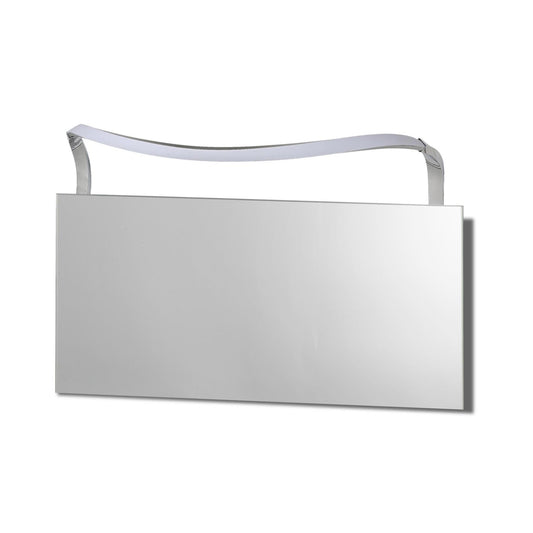 Mantra M5089 Sisley Wall Light 12W LED Big Wave IP44 4000K, 950lm, Silver/Frosted Acrylic/Polished Chrome, 3yrs Warranty