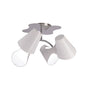Mantra M1545 Ora Ceiling 2 Arm 4 Light E27, Gloss White/White Acrylic/Polished Chrome