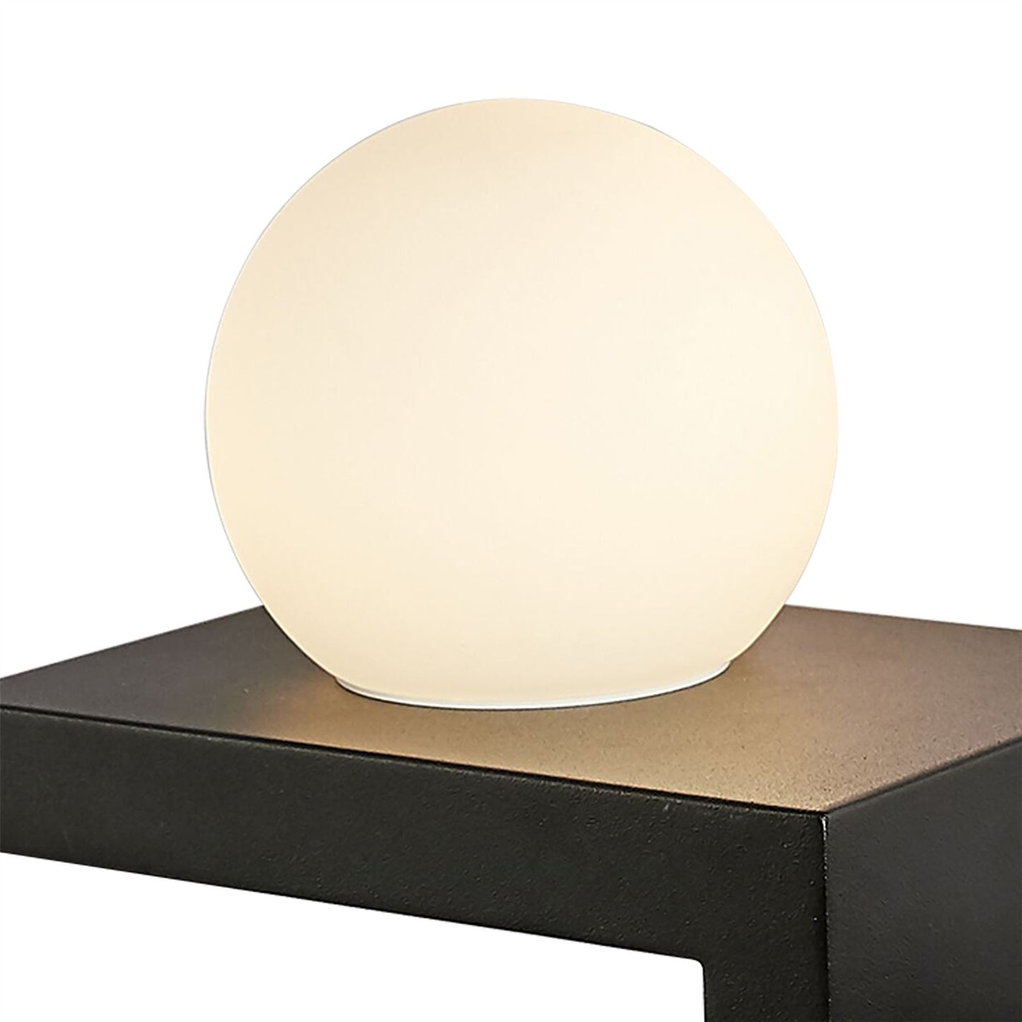 Mantra Fusion Zanzibar Wall Light Switched Globe with Mobile Phone Induction Charger, 6W LED, 3000K, 470lm, Sand Black, 3yrs Warranty