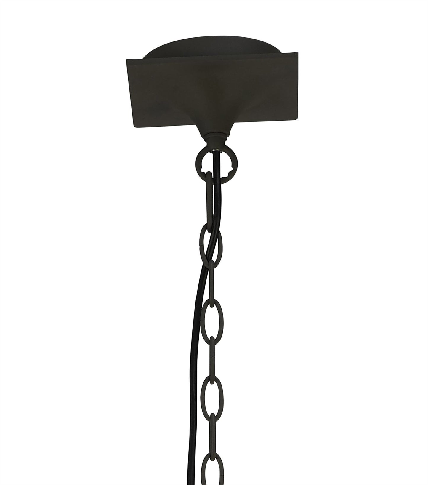 Mantra M3680 Lua Linear Pendant 2 Arm 4 Light E27, Ash Grey with Ash Grey Shades