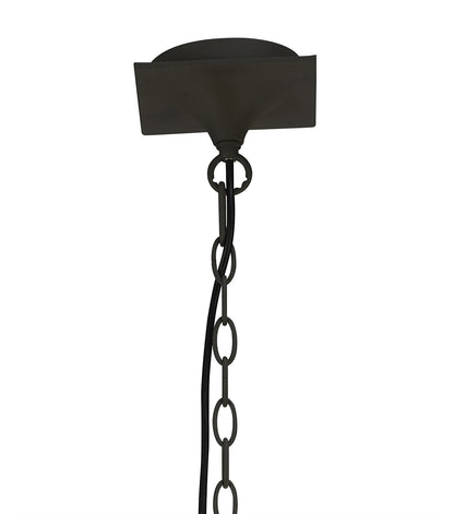 Mantra M3680 Lua Linear Pendant 2 Arm 4 Light E27, Ash Grey with Ash Grey Shades