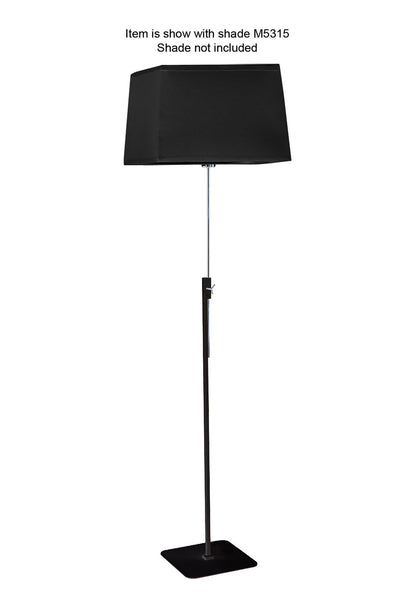 Mantra Habana Floor Lamp Telescopic 1 Light WITHOUT SHADE E27 Black/Polished Chrome