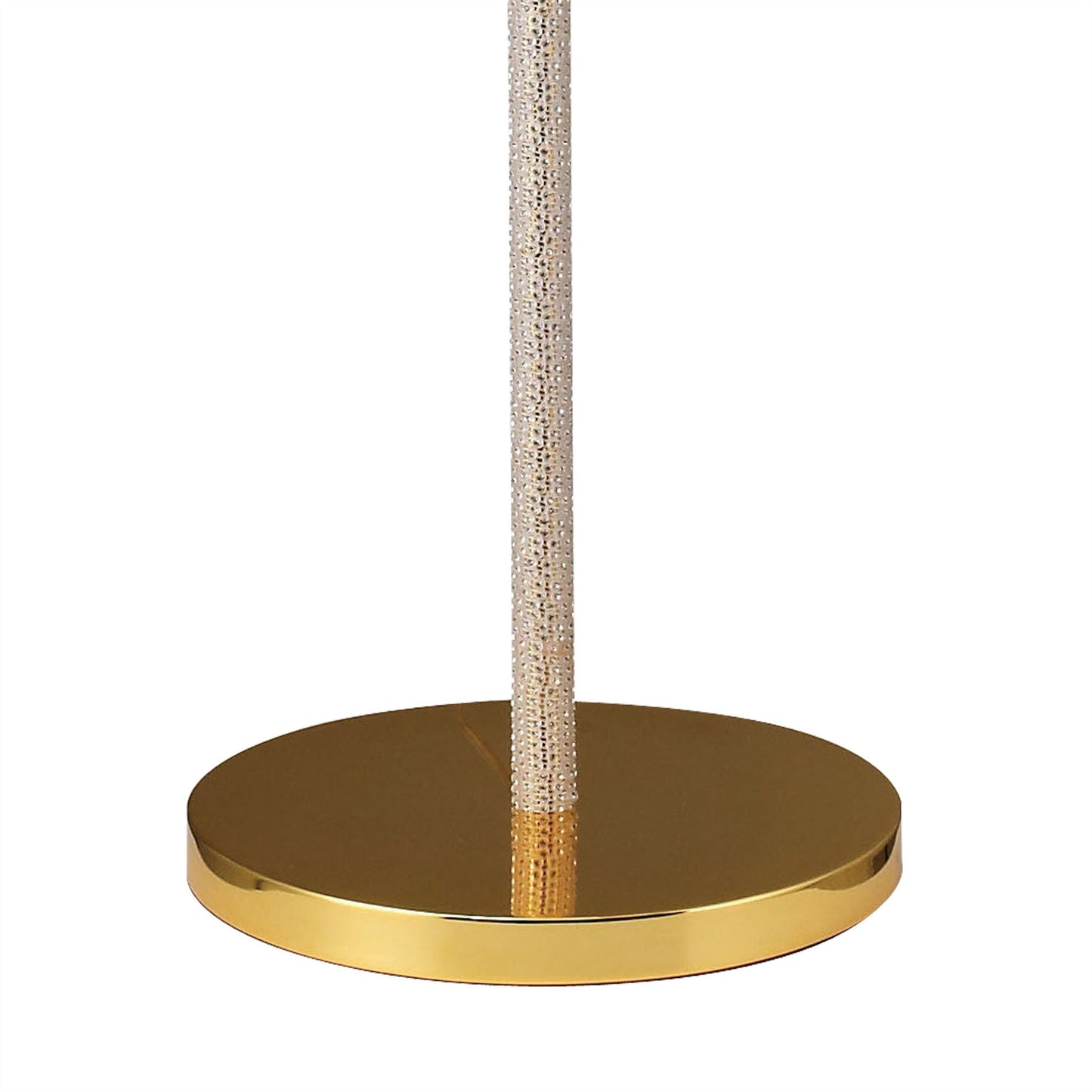 Diyas Elena Floor Lamp WITHOUT SHADE 1 Light E27 Gold/Crystal