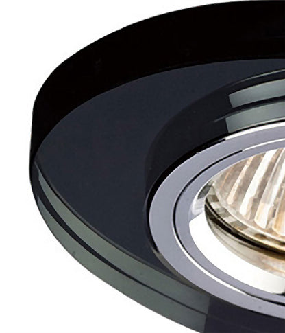 Diyas Crystal Downlights Crystal Downlight Oval Rim Only Black, IL30800 REQUIRED TO COMPLETE THE ITEM, Cut Out: 62mm