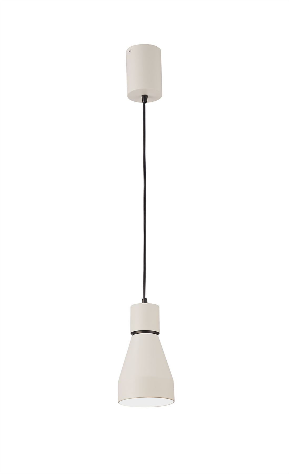 Mantra Fusion Kos E27 Fusion M5621 Kos Pendant Small 11cm Round 1 x E27, Matt White
