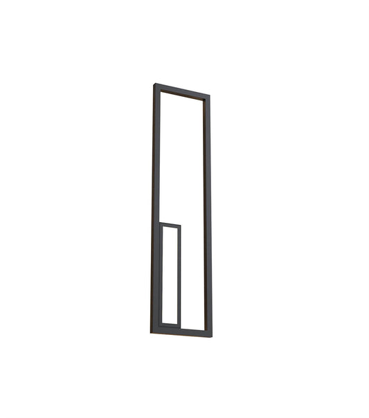Mantra Boutique Rectangle Wall Light, Dimmable, 40W LED, 3000K, 2250lm, Black, 3yrs Warranty
