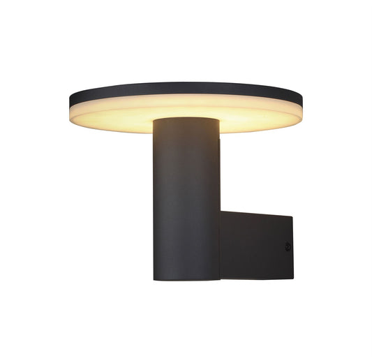 Mantra Fusion Cerler Wall Light, 10W LED, 3000K, 700lm, IP54, Anthracite, 3yrs Warranty