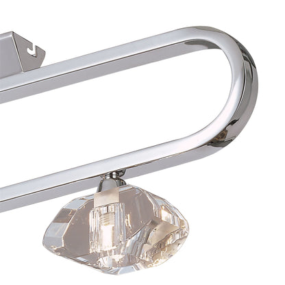 Mantra Alfa Ceiling Linear Bar 3 Light G9, Polished Chrome