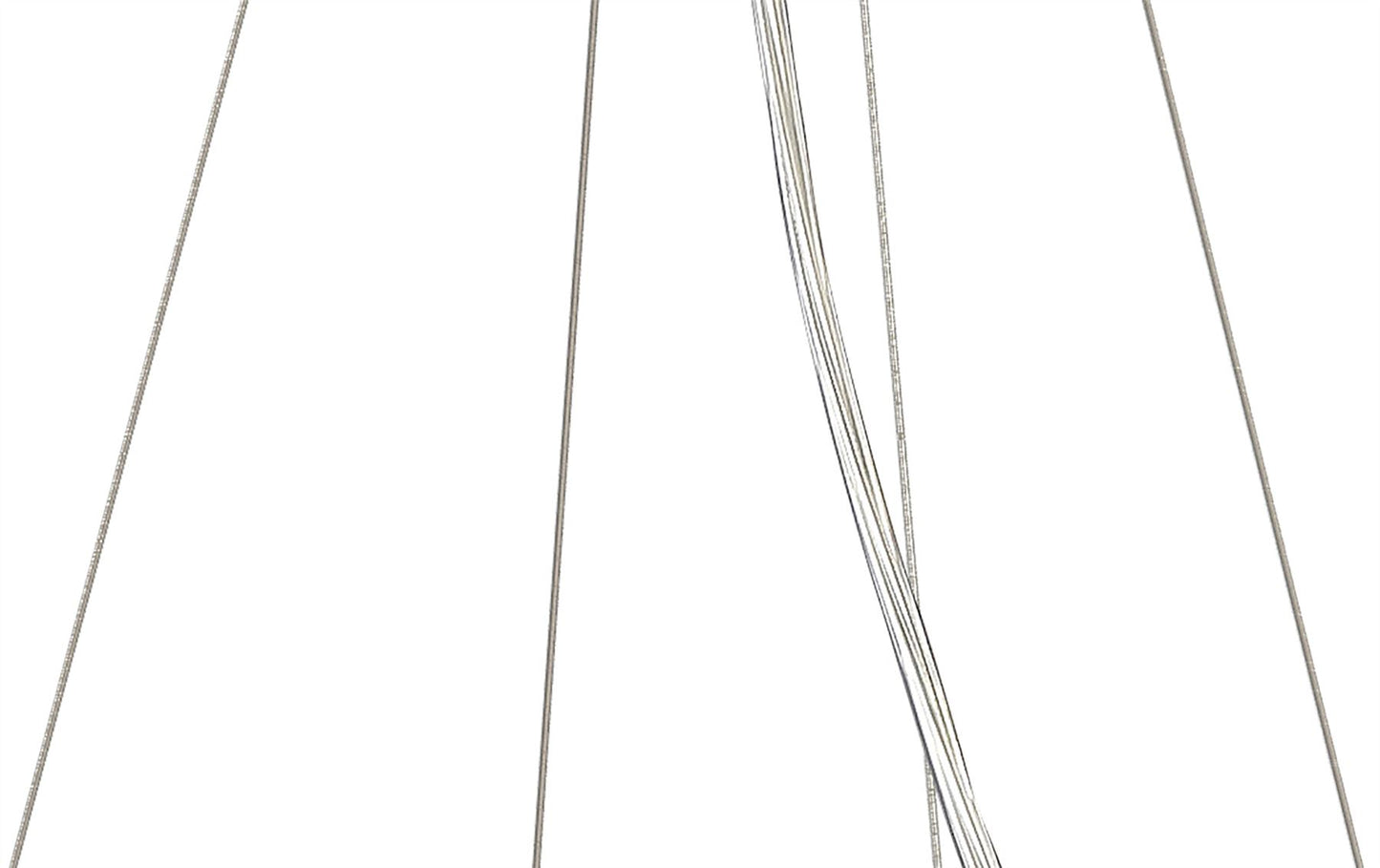 Mantra M5033 Nordica Pendant Kit 90CM, Polished Chrome/White Acrylic