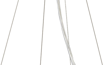 Mantra M5033 Nordica Pendant Kit 90CM, Polished Chrome/White Acrylic