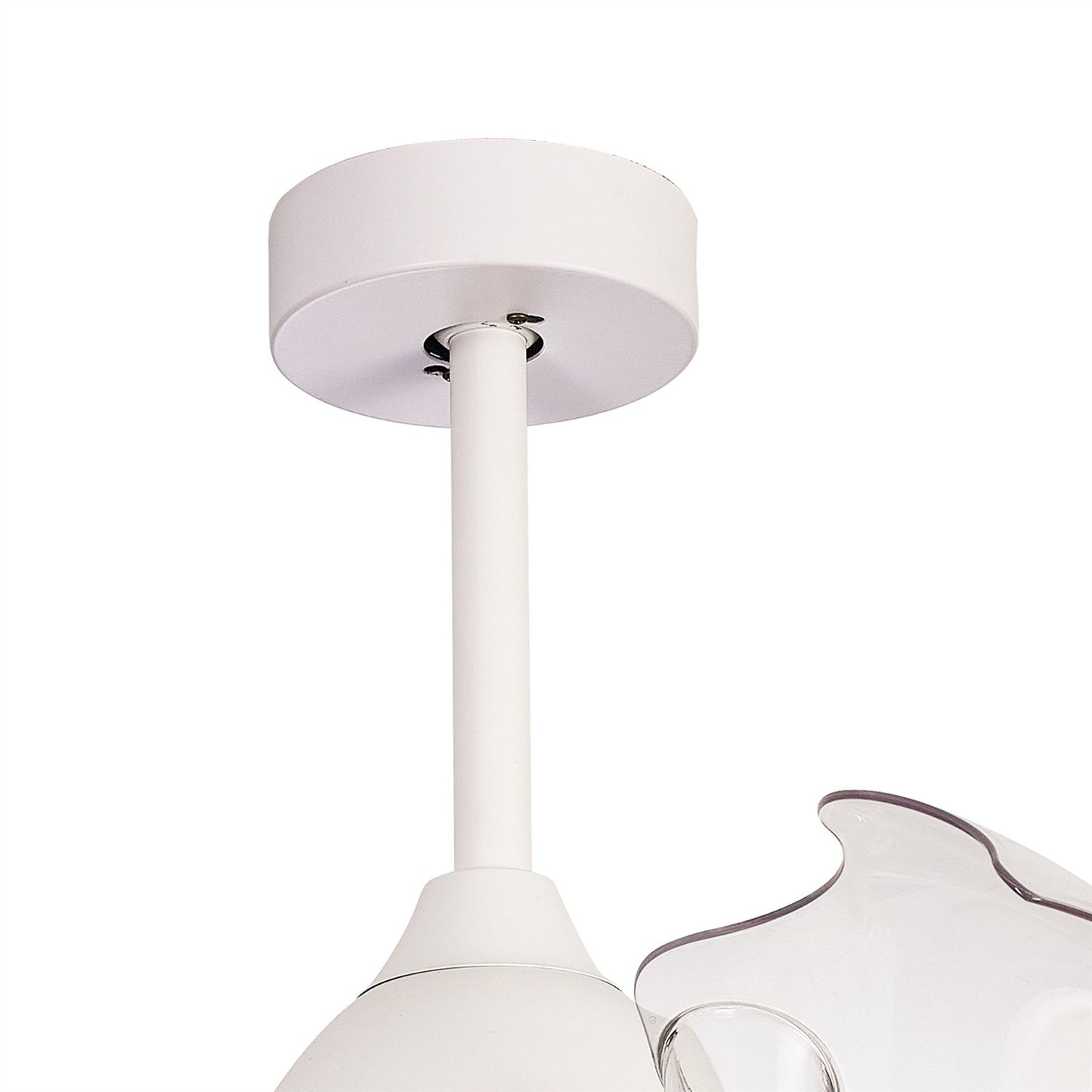 Coin Mini 45W LED Dimmable Ceiling Light With Built-In 25W DC Reversible Fan, Remote & APP Control, Wood, 2500lm, 5yrs Warranty