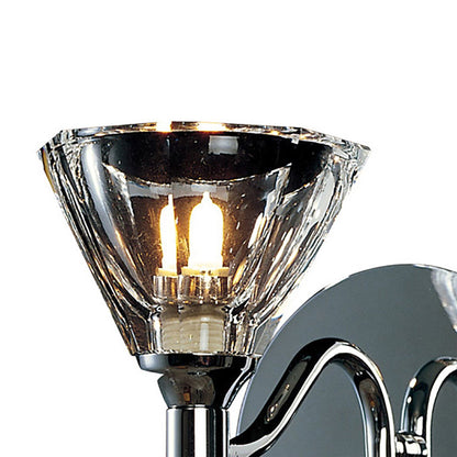 Diyas Neptune Wall Light 1 Light G9 Polished Chrome