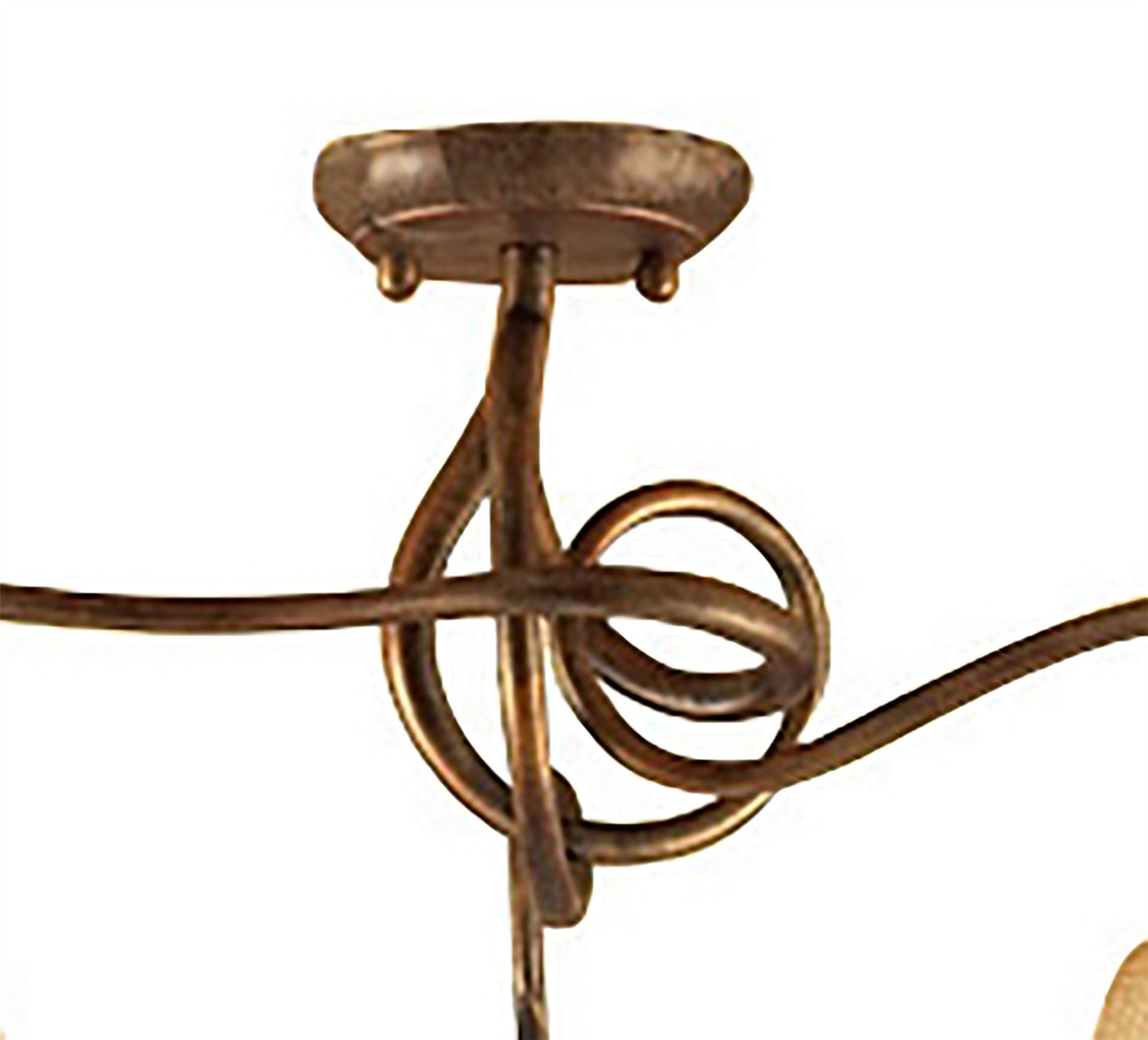 Mantra (0039 003) Tentacle 57cm Ceiling 3 Light E14, Rustic Gold