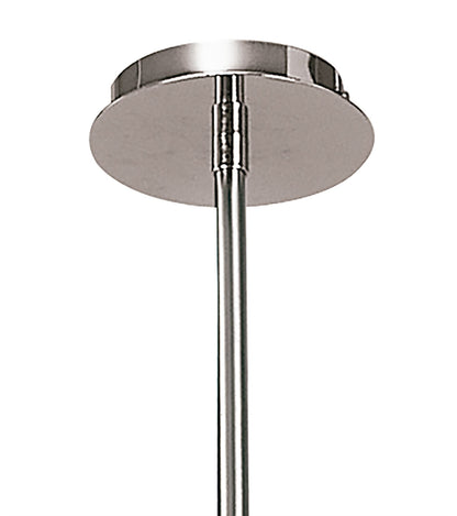Mantra M0079 Dali Telescopic Pendant Semi Flush Convertible 6 Light G9, Polished Chrome