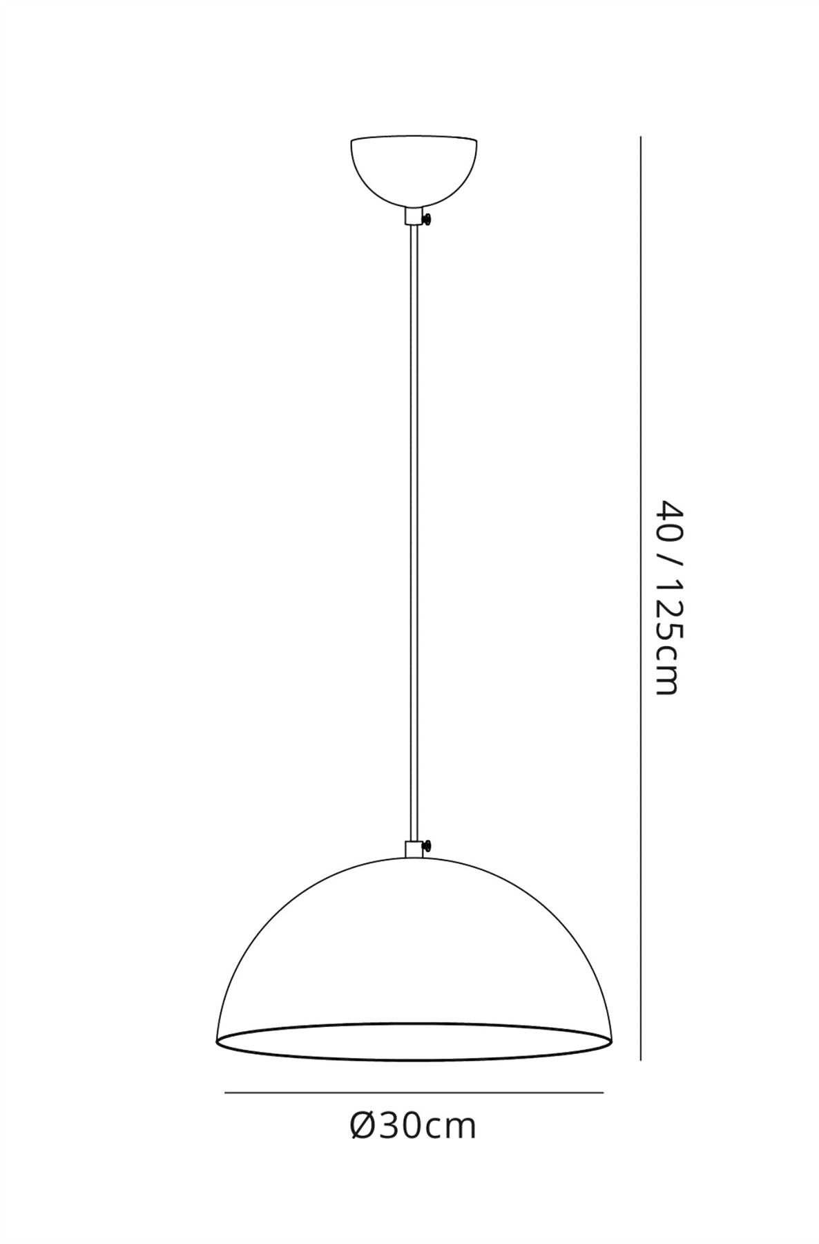 Deco Krista 30cm Single Pendant 1 Light E27, Matt White/Mirror Mosaic Inner
