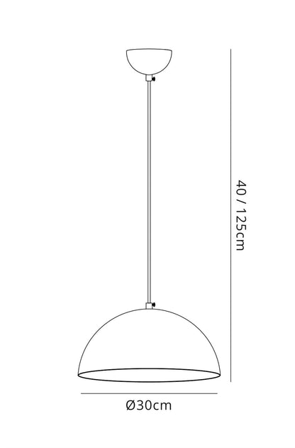 Deco Krista 30cm Single Pendant 1 Light E27, Matt White/Mirror Mosaic Inner