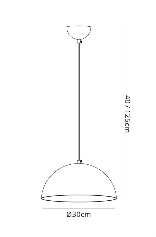 Deco Krista 30cm Single Pendant 1 Light E27, Matt White/Mirror Mosaic Inner