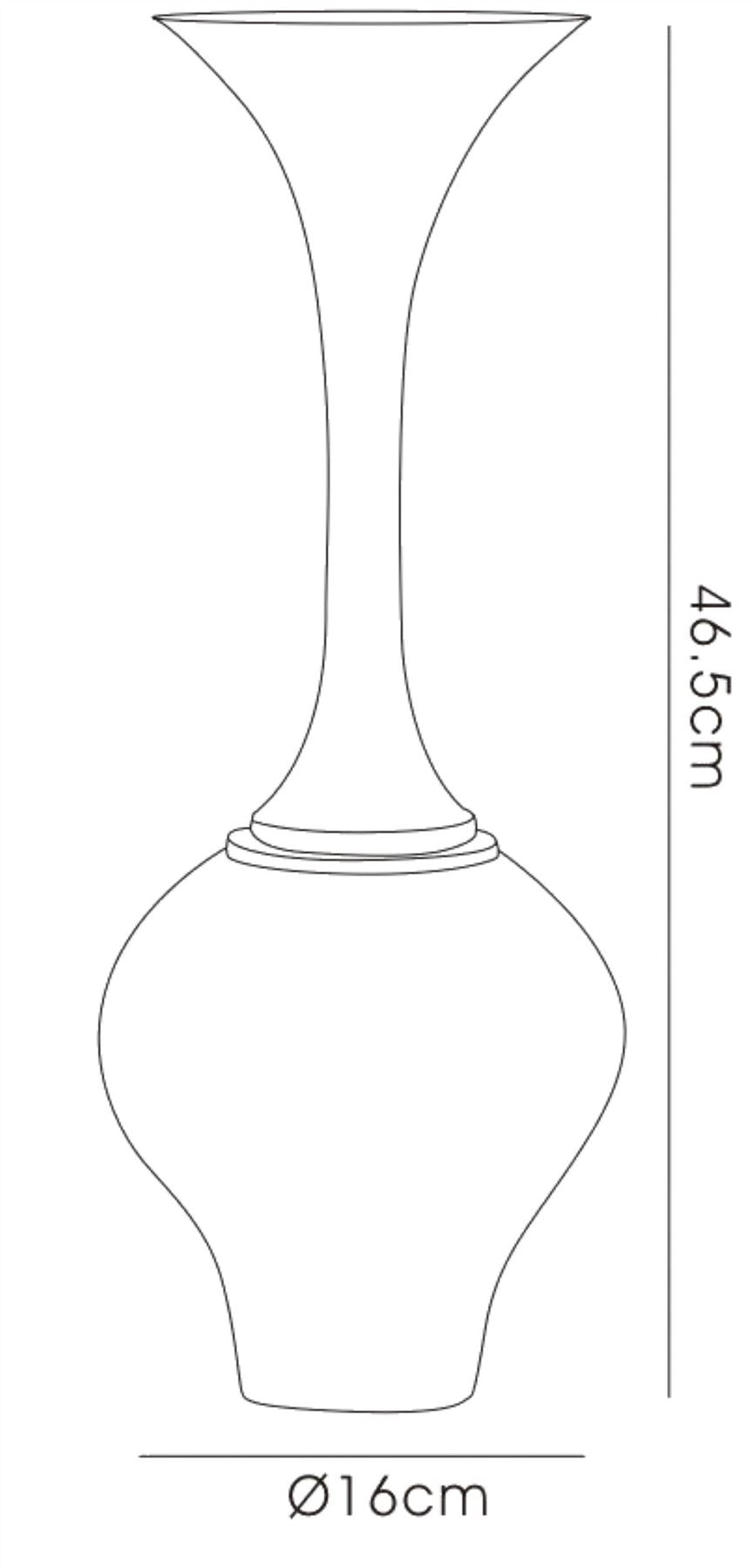 Diyas Home (DH) Silvia Mosaic Vase Funnel Black/Chrome Mosaic