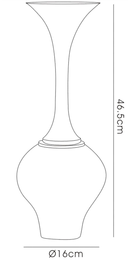Diyas Home (DH) Silvia Mosaic Vase Funnel Black/Chrome Mosaic