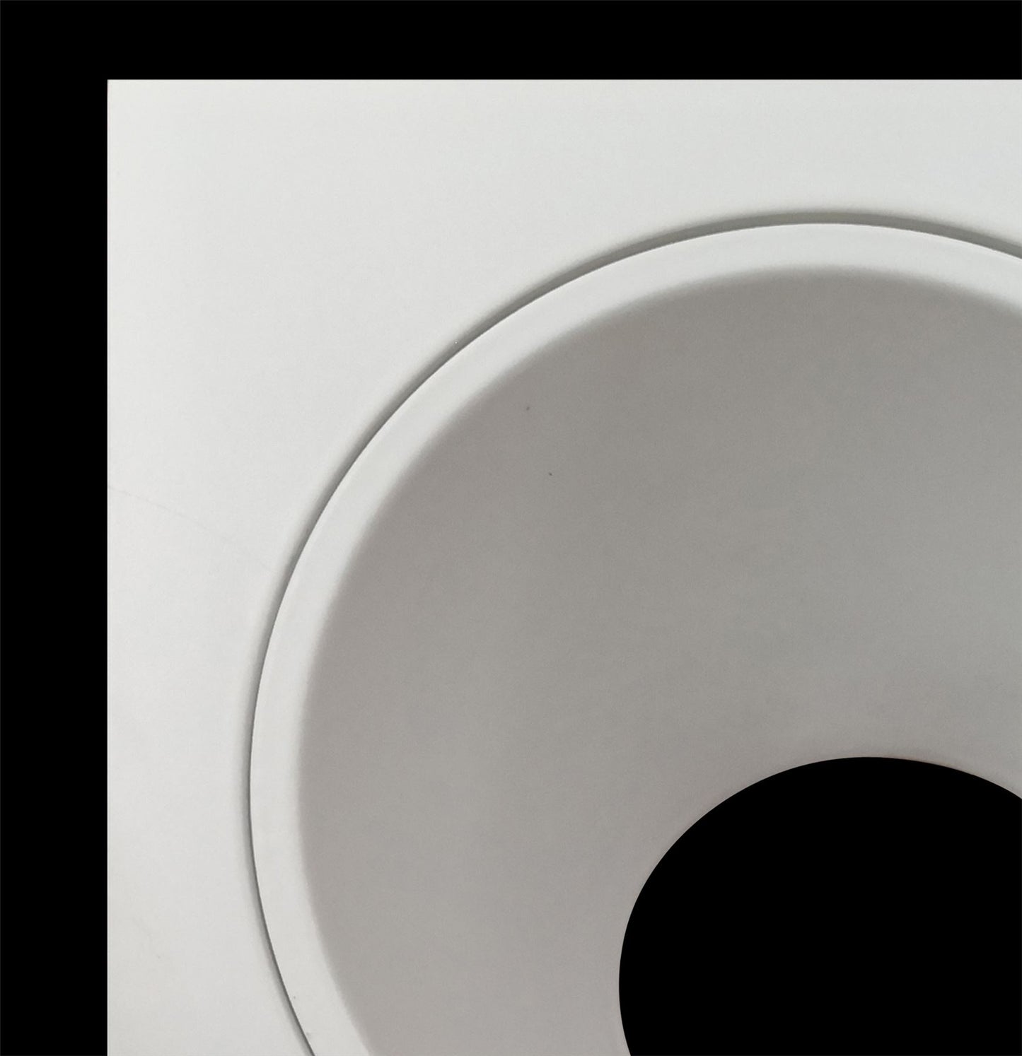Mantra Fusion Brandon Recessed Downlight Square, 1 x GU10 (Max 12W), Matt White, Cut Out: 98mm, Lampholder Included