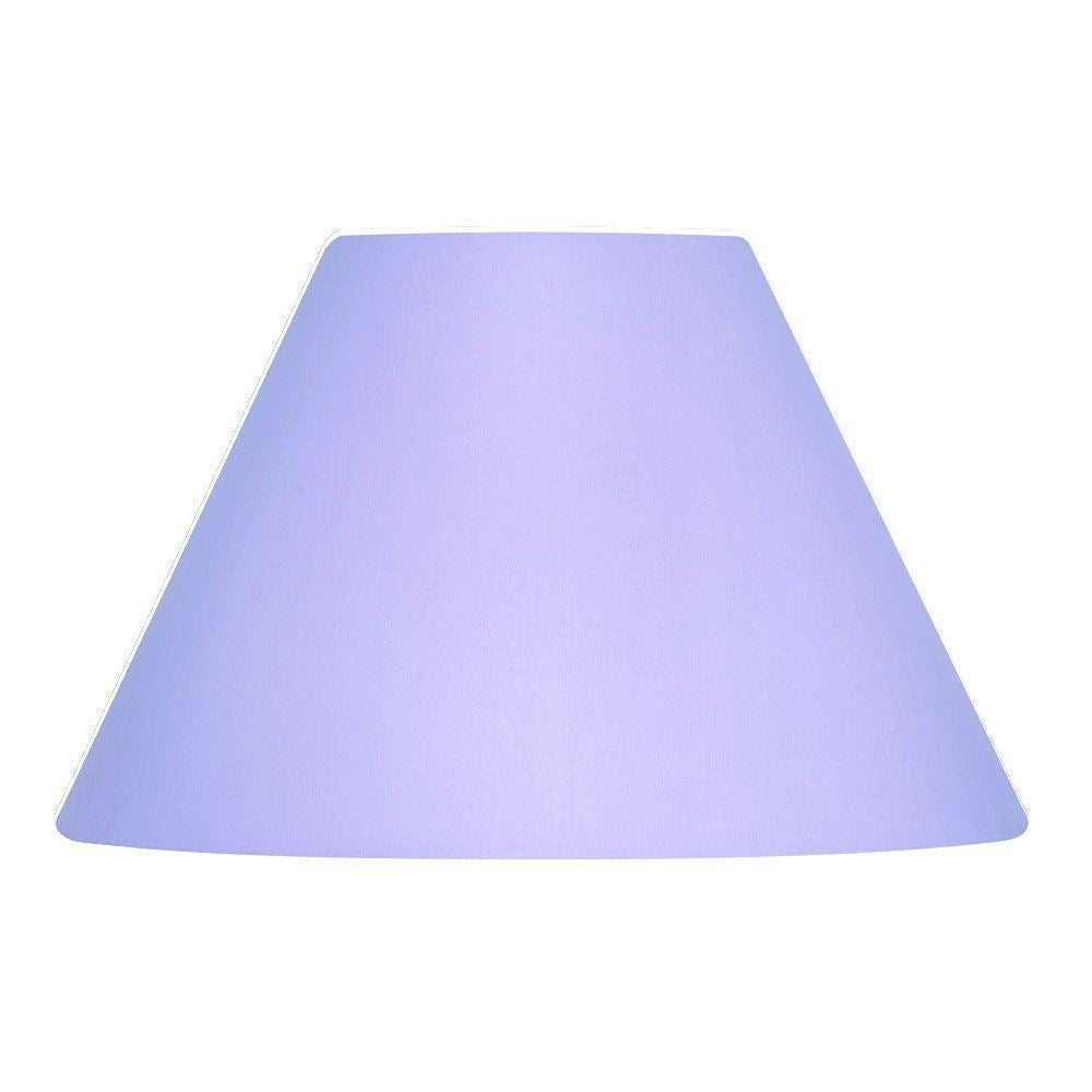 Oaks Lighting S501/8 Cotton Coolie Lampshade 200mm - Reversable Gimbal Light Shade - Lilac