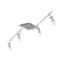 Diyas Diama On Linear Bar G9 4 Light G9 Nickel/Polished Chrome/Opal Glass
