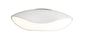 Mantra Pasion Oval Ceiling 4 Light E27, Gloss White/White Acrylic/Polished Chrome, CFL Lamps INCLUDED