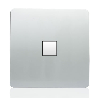 Trendi Artistic Modern Glossy Tactile Telephone Socket Silver ART-TLPSI