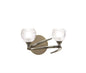 Mantra Loop Wall Light Switched 2 Light G9 ECO, Antique Brass