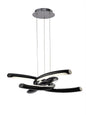 Mantra M3971 Knot Pendant 36W LED 3000K, 3600lm, Gloss Black/White Acrylic/Polished Chrome, 3yrs Warranty