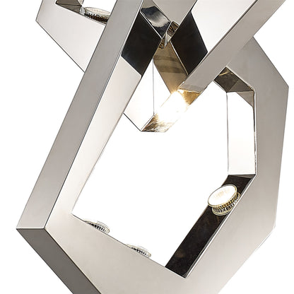 Diyas Ricadi  8 Light GU10 Stainless Steel, (ITEM REQUIRES CONSTRUCTION/CONNECTION) Ceiling Pendant Light Fitting