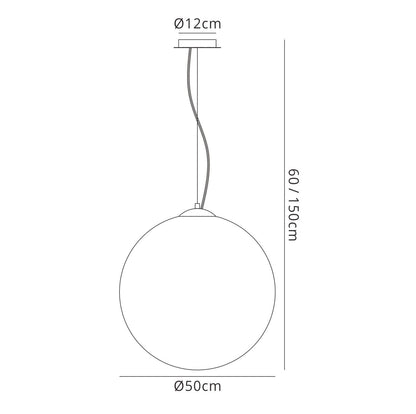 Mantra Fusion Fusion M5710 Bola Pendant 50cm Round 3 x E27, Chrome