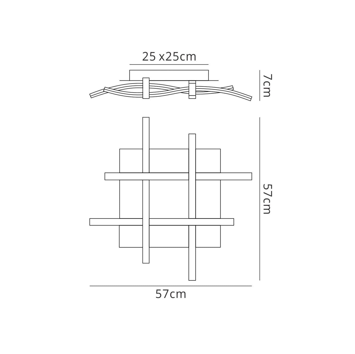 Mantra M6004 Nur Blanco Ceiling 34W LED 3000K, 2600lm, Dimmable White/Frosted Acrylic, 3yrs Warranty - M6004 Ceiling