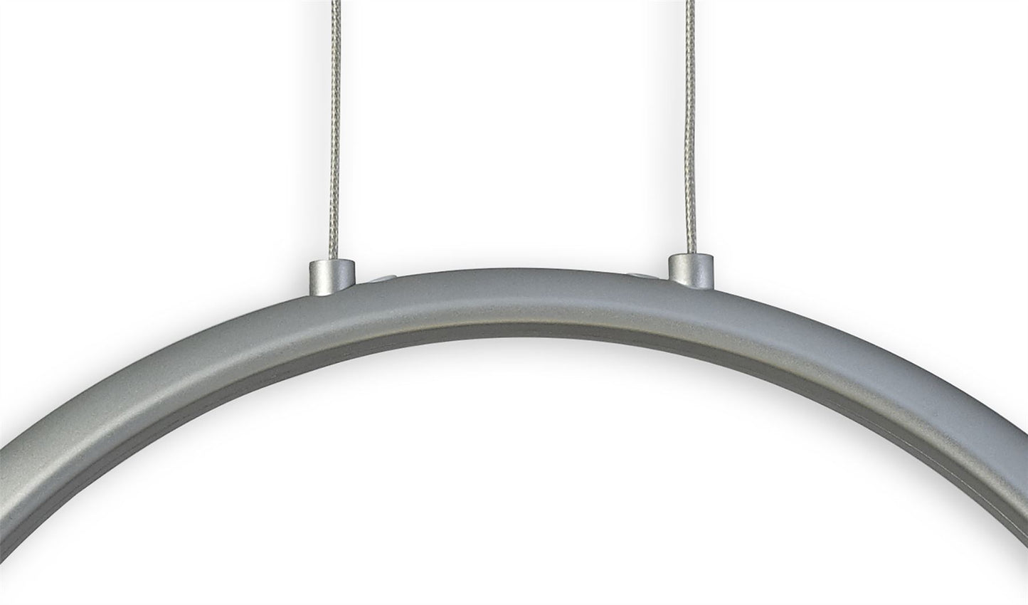 Mantra M6172 Ring Pendant 50cm Round, 23W LED, 3000K, 1600lm, Silver, 5yrs Warranty